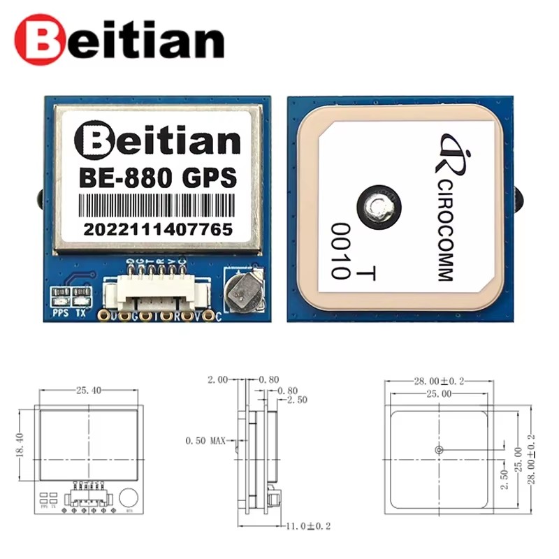 Beitian GPS Module BE-180 BE-2 - Drone Battery Plate review and price